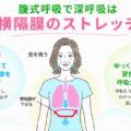 腹式呼吸で深呼吸は横隔膜のストレッチ