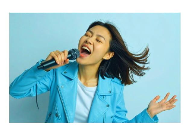 高い声が出ない時に頭突きするイメージでリズム取ってみた。