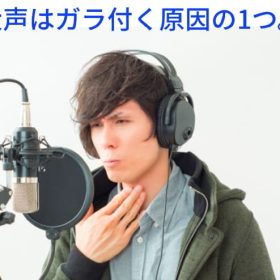 口が小さいと無理やりお腹から来る強い息が出ようとし息が鼻に逃げて息のバランス悪くなり声がガラ付きます。