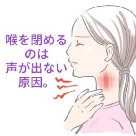 喉を閉めると声が出ない