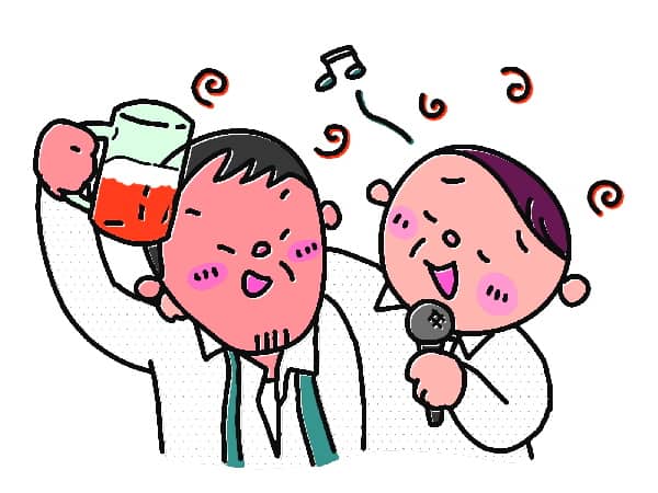 酔っぱらうと歌が下手になるのは喉が腫れるから。