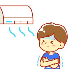 外から来る生徒さん用にクーラかけてる私は暑いから寒い。