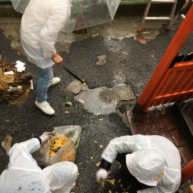 2019年末恒例のボイトレ教室が在る中崎町の大掃除。