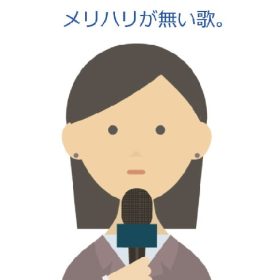 大きく歌い小さく歌う。