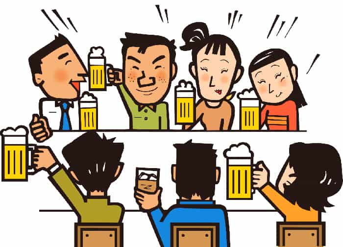 飲み会で声が通らない。